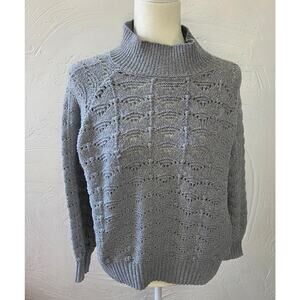 Time and Tru Womans Gray and Silver Sweater Size Large